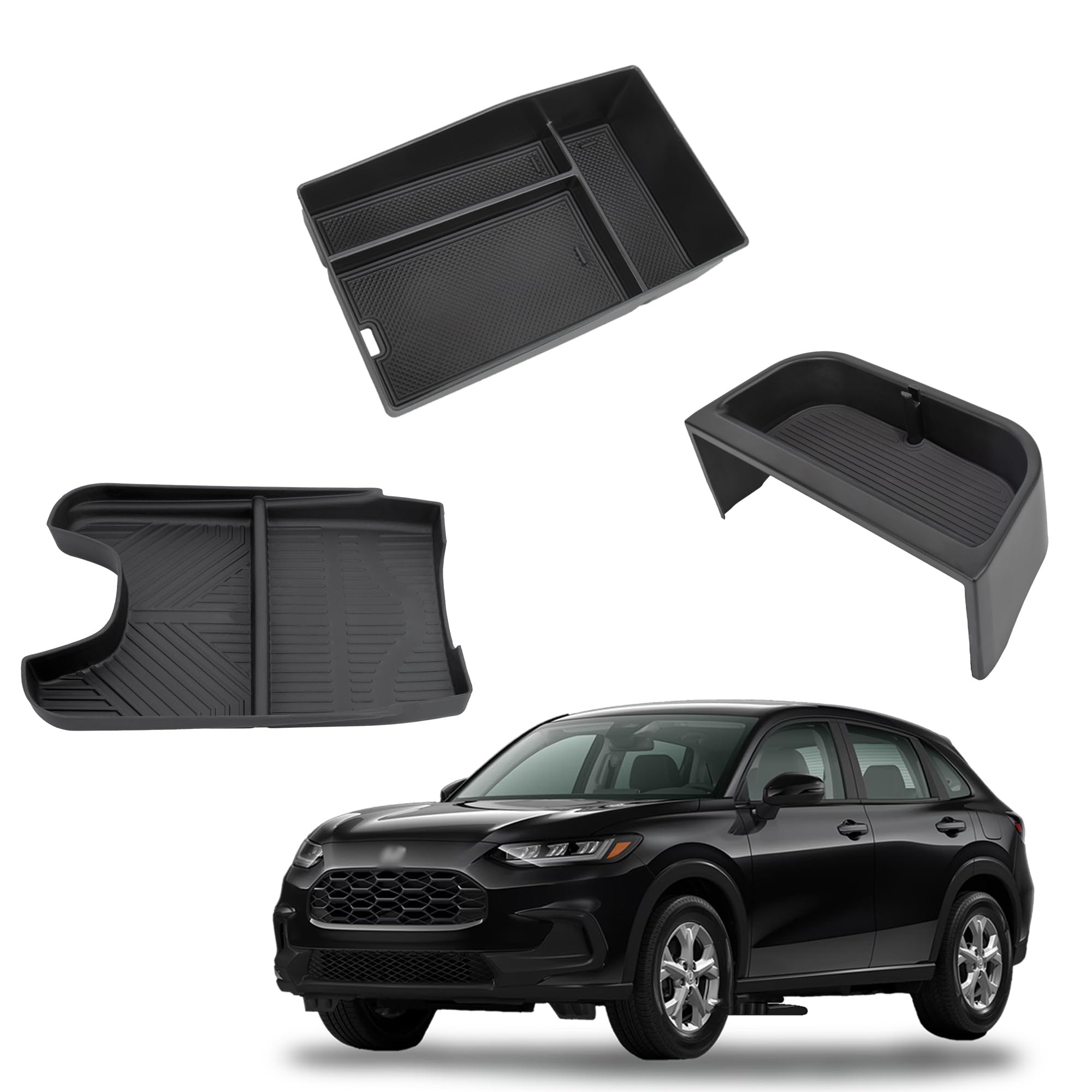 Photo 1 of **ONLY THE CUP HOLDER **Sinminou Center Console Organizer Compatible with 2023-2026 Honda HRV Accessories, Armrest Tray, Console Bottom Storage Box and Dashboard Organizer Box, Fits both Honda HR-V 7-inch and 9-inch Screen