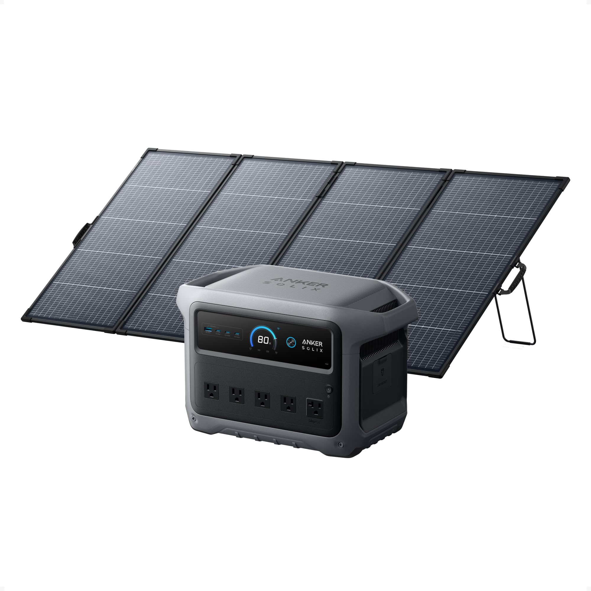 Anker SOLIX C1000 Gen 2 Portable Power Station with 400W Solar Panel 400W Solar Panel (New)+C1000 Gen2