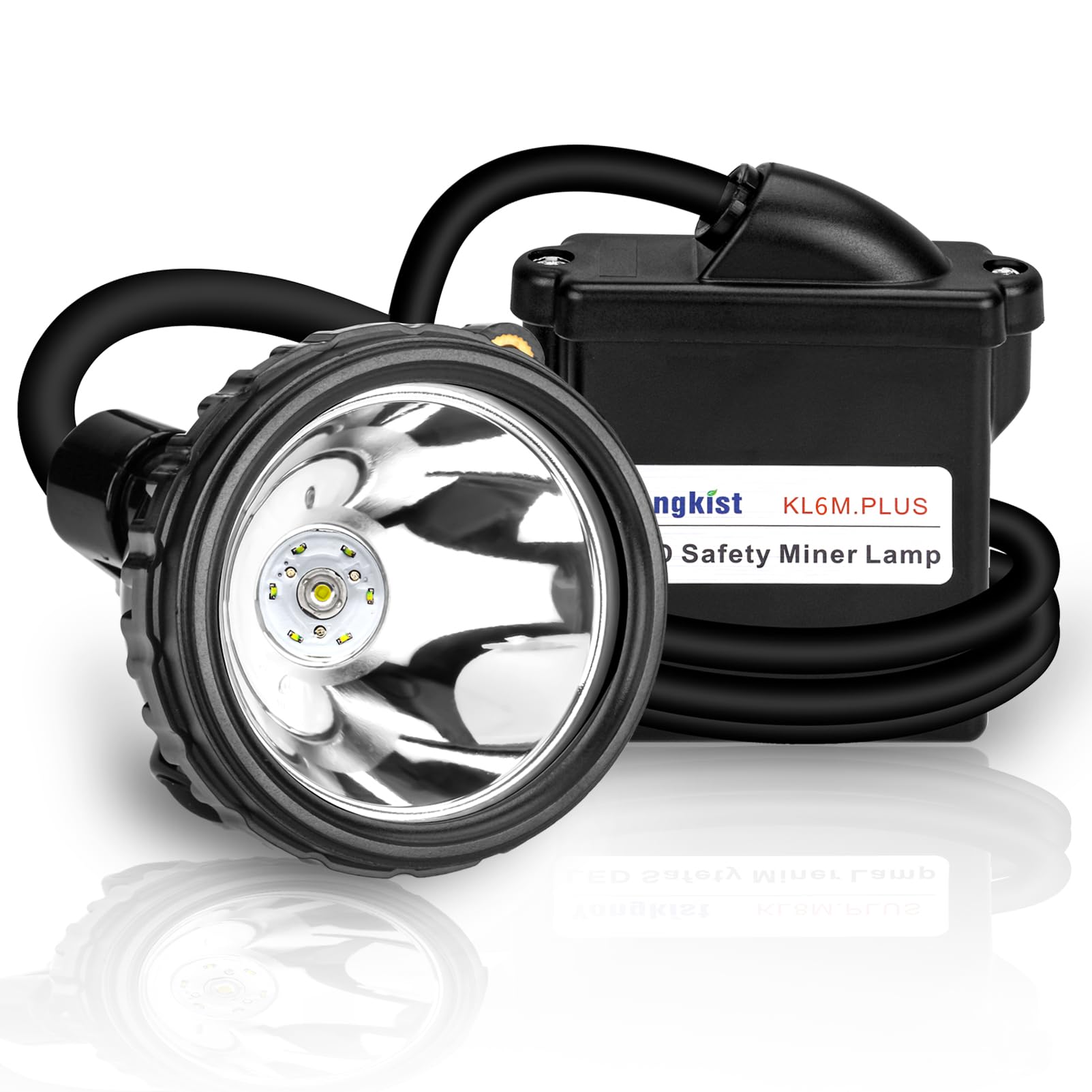 Safety Mining Light - Linterna frontal profesional recargable para minería, 1+6 LED superbrillante, a prueba de explosiones, impermeable, para mineros de carbón, caza de mapaches, camping, senderismo