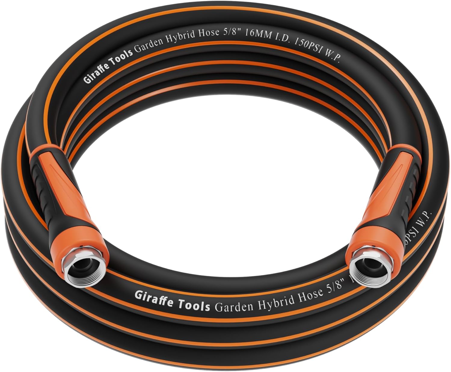 Giraffe Tools Garden Leader Hose 15ft x 5/8", Short Water Hose Heavy Duty, Flexible, Lightweight Hybrid Hose with Swivel Handle, Double Female Fittings, Burst 600 PSI