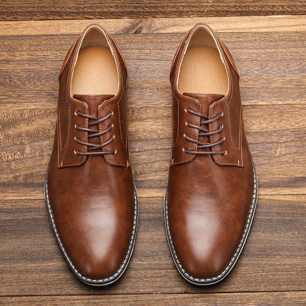 Harssidanzar Los hombres de Plain Toe Oxford Zapatos de vestir de negocios formal Zapatillas de deporte KM308EU
