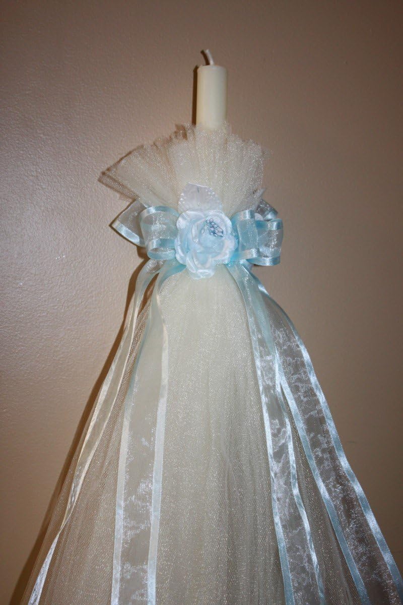 Religious Greek Orthodox Candles - Lambatha/Lambada Candles Set of 3