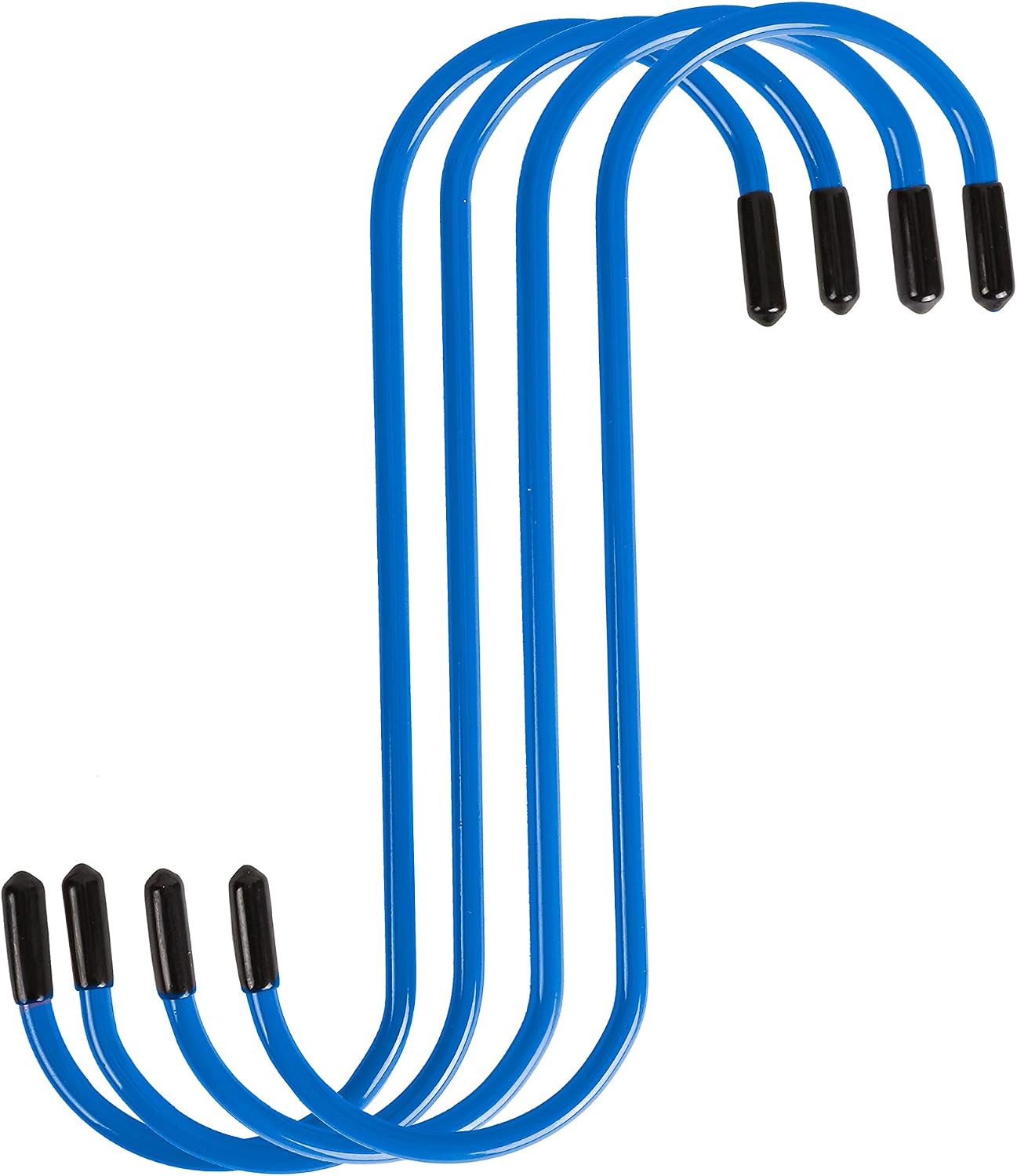 ARES 18033-4-Piece Blue Brake Caliper Hanger Set - Rubber Tipped Hooks Easily Restrain Brake Calipers and Reduce Possible Damage to Brake Hoses