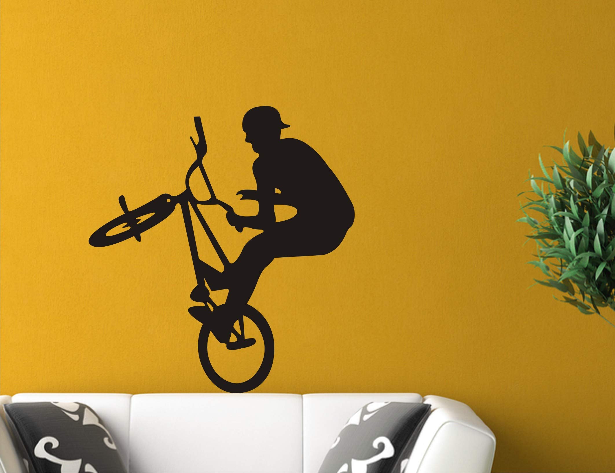 India wall sticker Cycle Stunt boy Wall Design for Room Wall Decal and Sticker Size(59 * 63) cm (B082FPDC94) Amazon Price History, Amazon Price Tracker