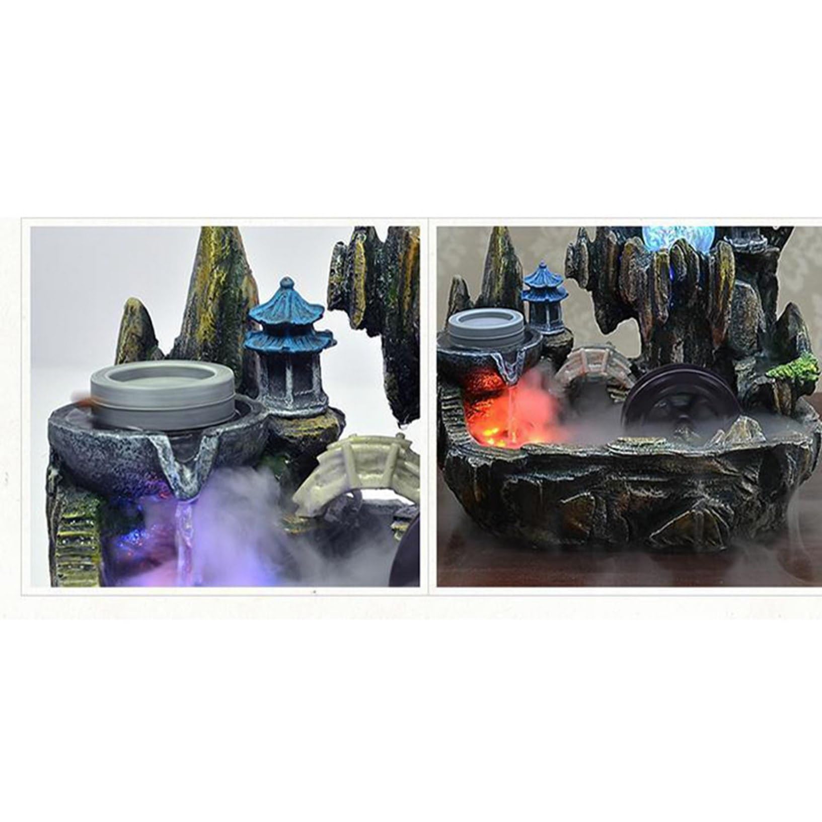 噴水 卓上噴水 デスクトップ用 ミニウォーターファウンテン 装飾 Amazon.co.jp: インテリア卓上噴水 デスクトップ噴水 滝 ミニ滝