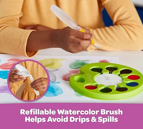 Miniatura 4 de Crayola Juego de pintura de acuarela, paleta de pintura para reventar y pintar, pinturas lavables para niños, regalo (paquete de 2)