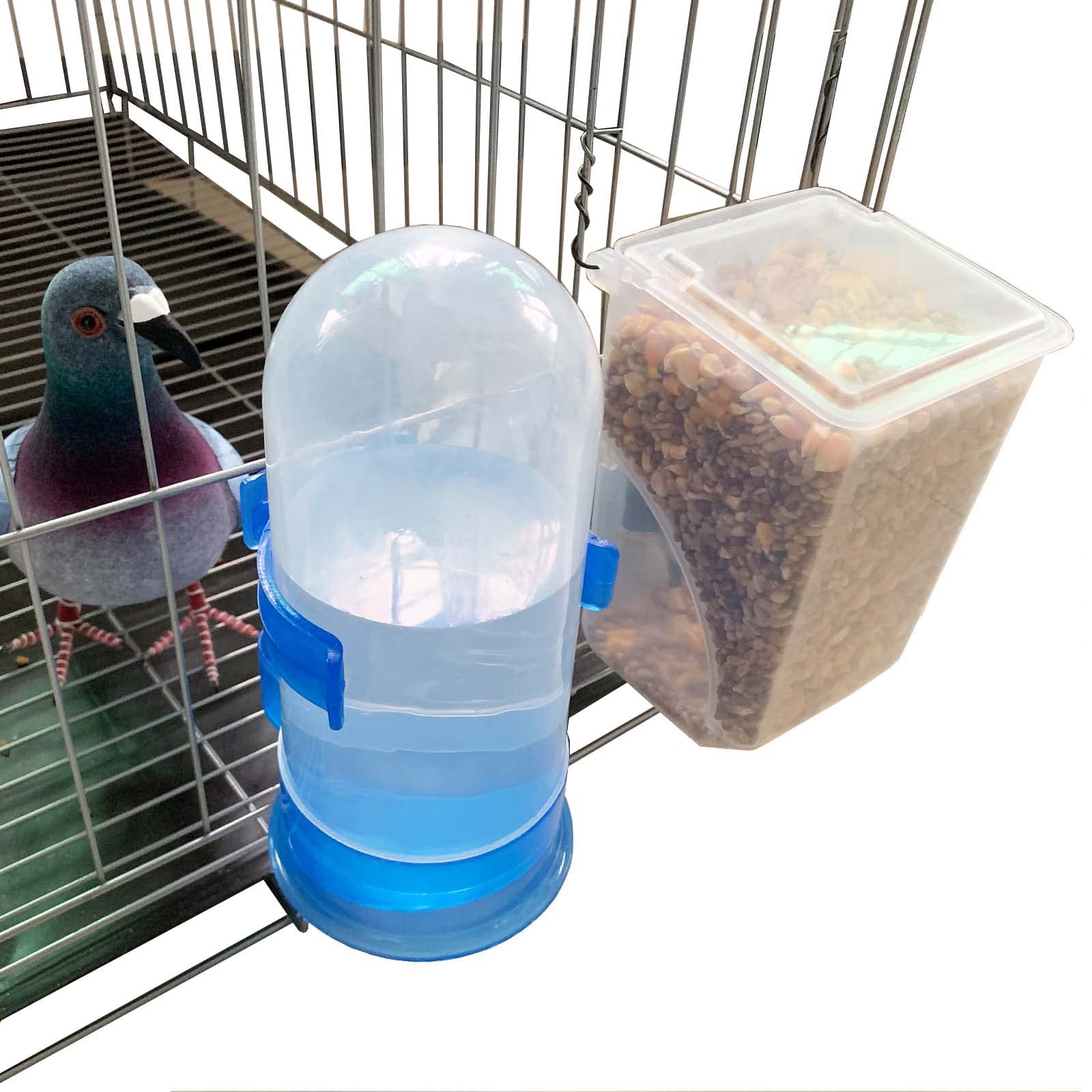 Comedero automático para palomas y pájaros, comedero para loros, accesorios para jaula de agua, suministros para periquitos, canarios, pinzones de cacatúas