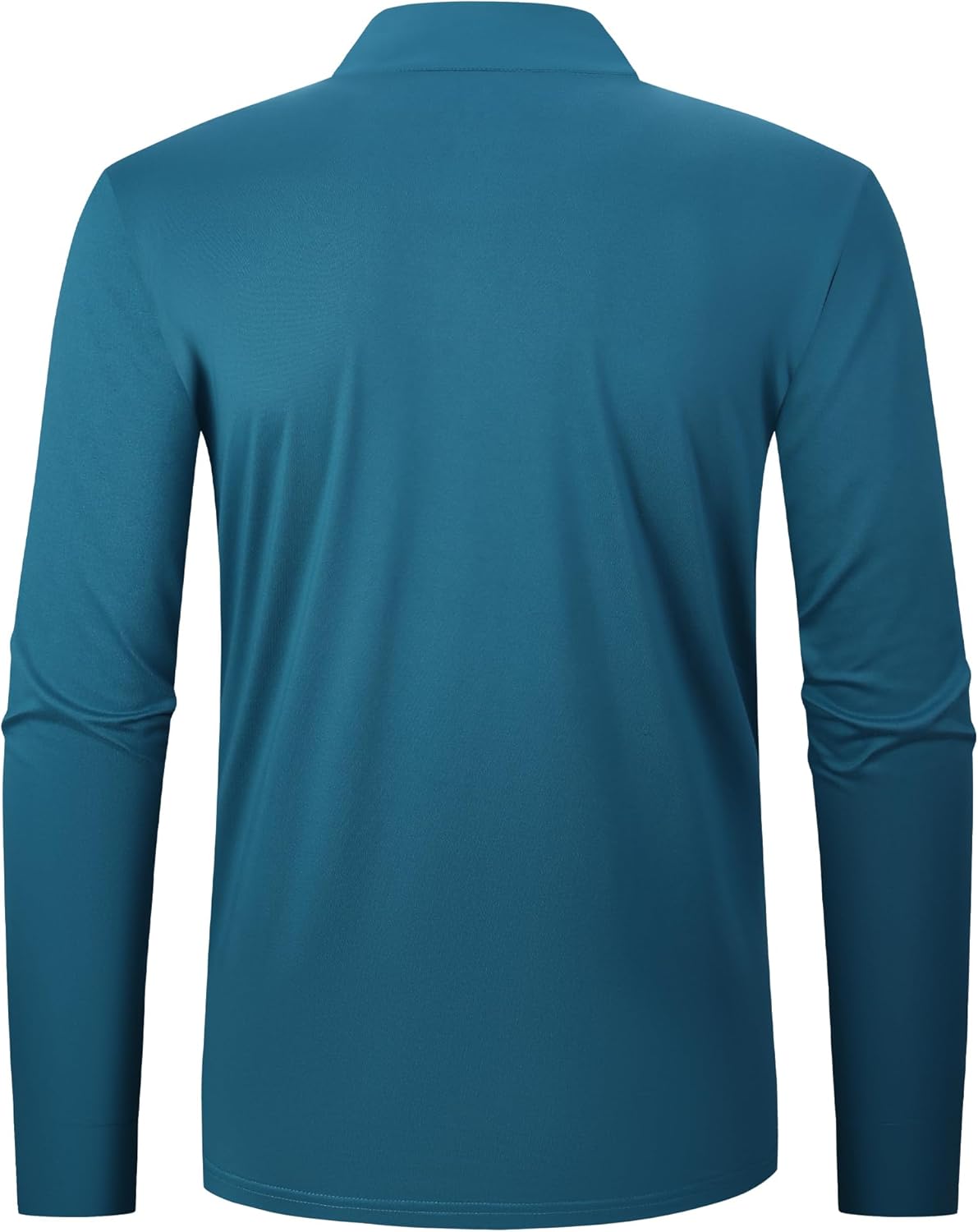 Alex Vando Mens Golf Shirts Long Sleeve Mock Neck Color Block Zipper Polo Shirt for Men - Image 3
