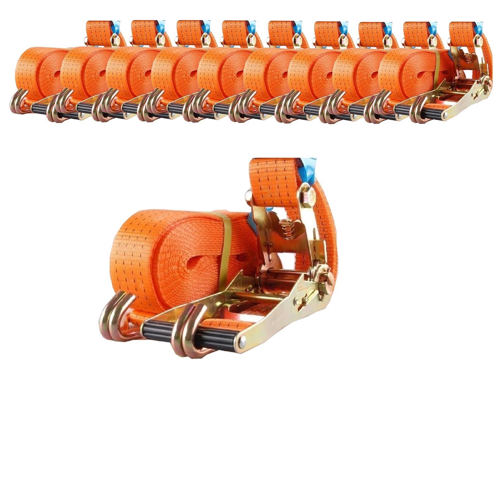 10x Profi Ratschen Spanngurt Spanngurte Zurrgurt 2tlg 8m 4t 4to 4000kg