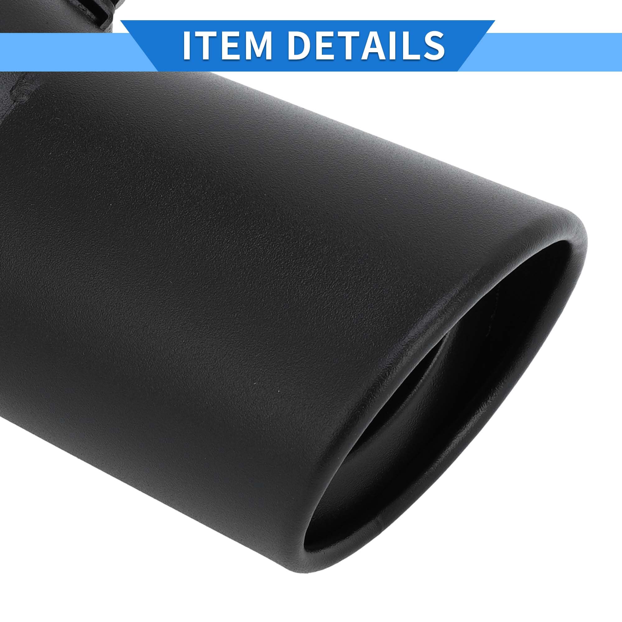 Embout D'échappement De Voiture En Acier Inoxydable, 1 Pièce, Bord