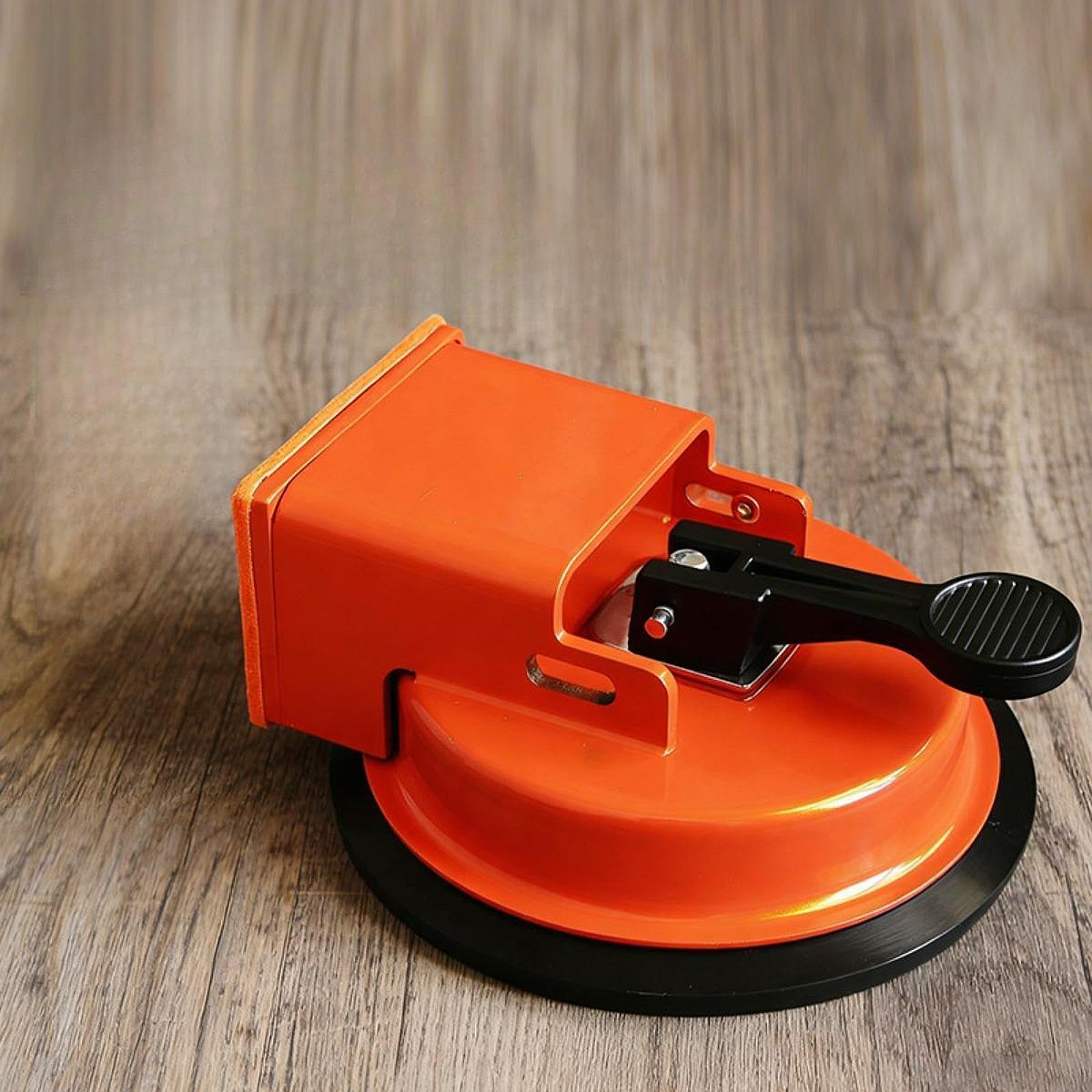 Seamless Fugenverbinder Boden Saugwerkzeug Reparatur Handgerät mit Starker Saugleistung Kohlenstoffstahl Und Gummi für Holzarbeiten Bodenmontage, Orangerot