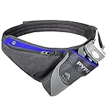 PYFK Running Belt Hydration Waist Pack with Water Bottle Holder for Men Women Waist Pouch Fanny Bag Reflective (Blue)