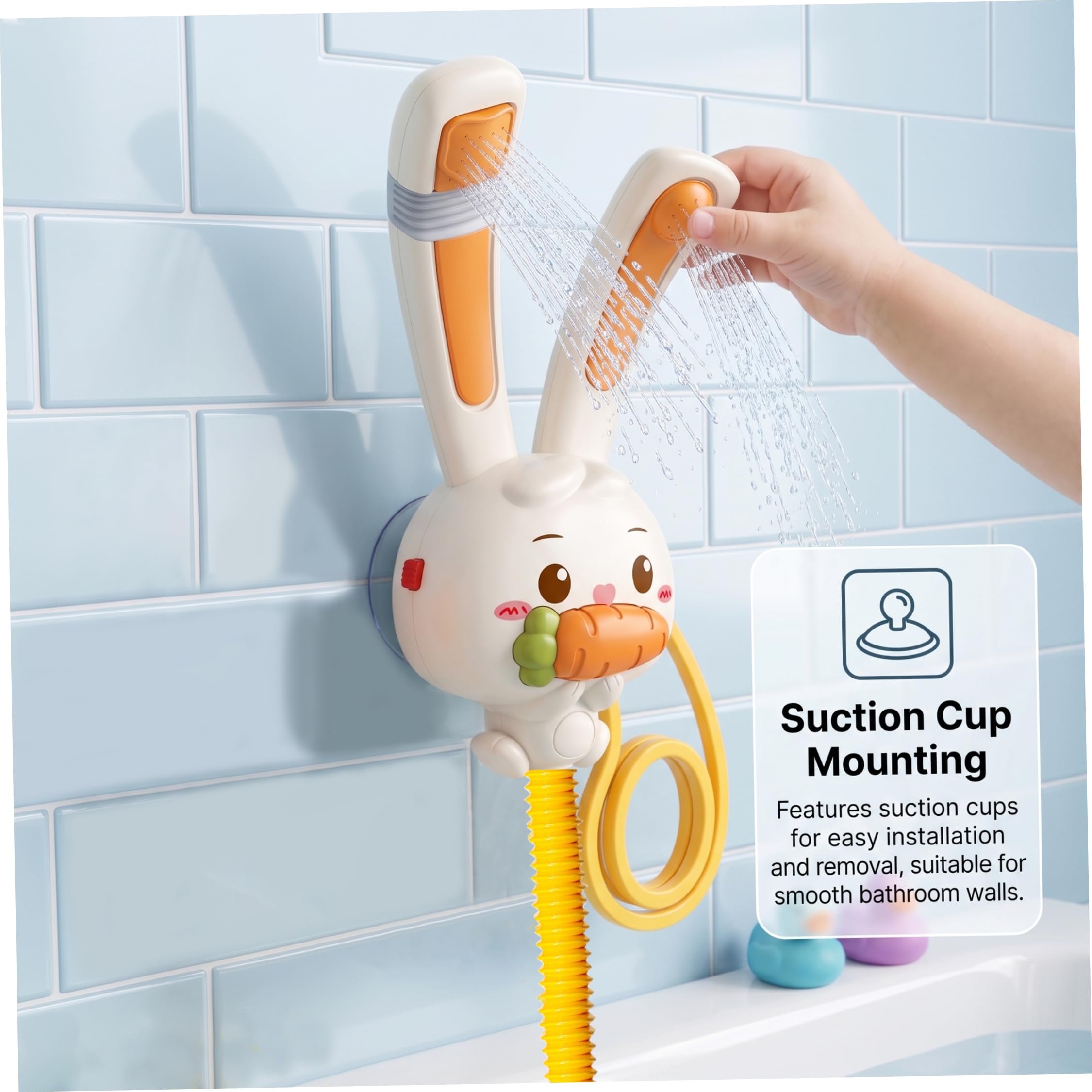 Rociador de baño para bebé, Juguete de baño para bebé en Forma de Conejo para niños