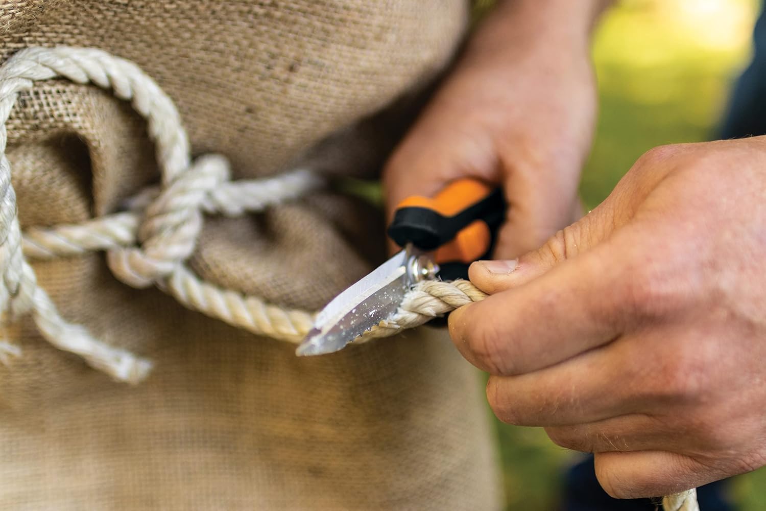 Fiskars Multi Purpose Secateurs 8.1" Length Stainless Steel Blades/Plastic Handles Black/Orange Solid SP-320 1063328