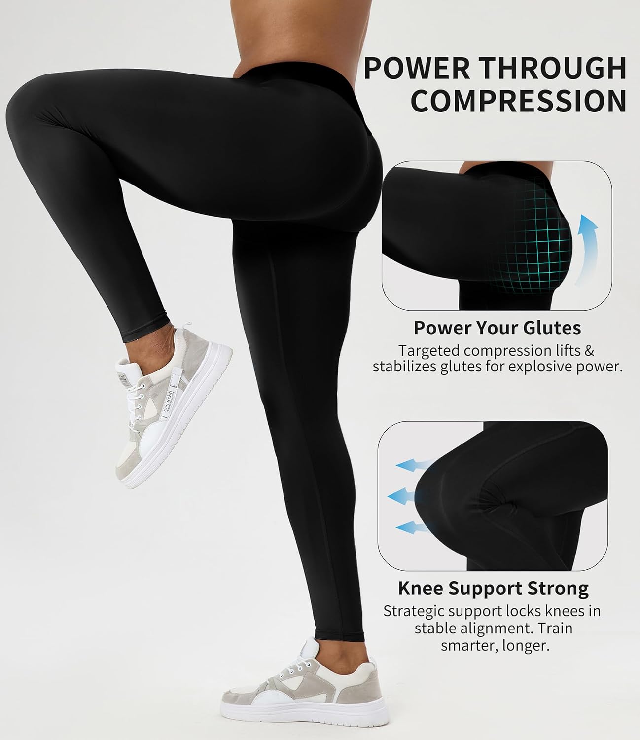 Men's Compression Pants Athletic Tight Running Leggings Base Layer Cool Dry Workout Sports Yoga Basketball Soccer