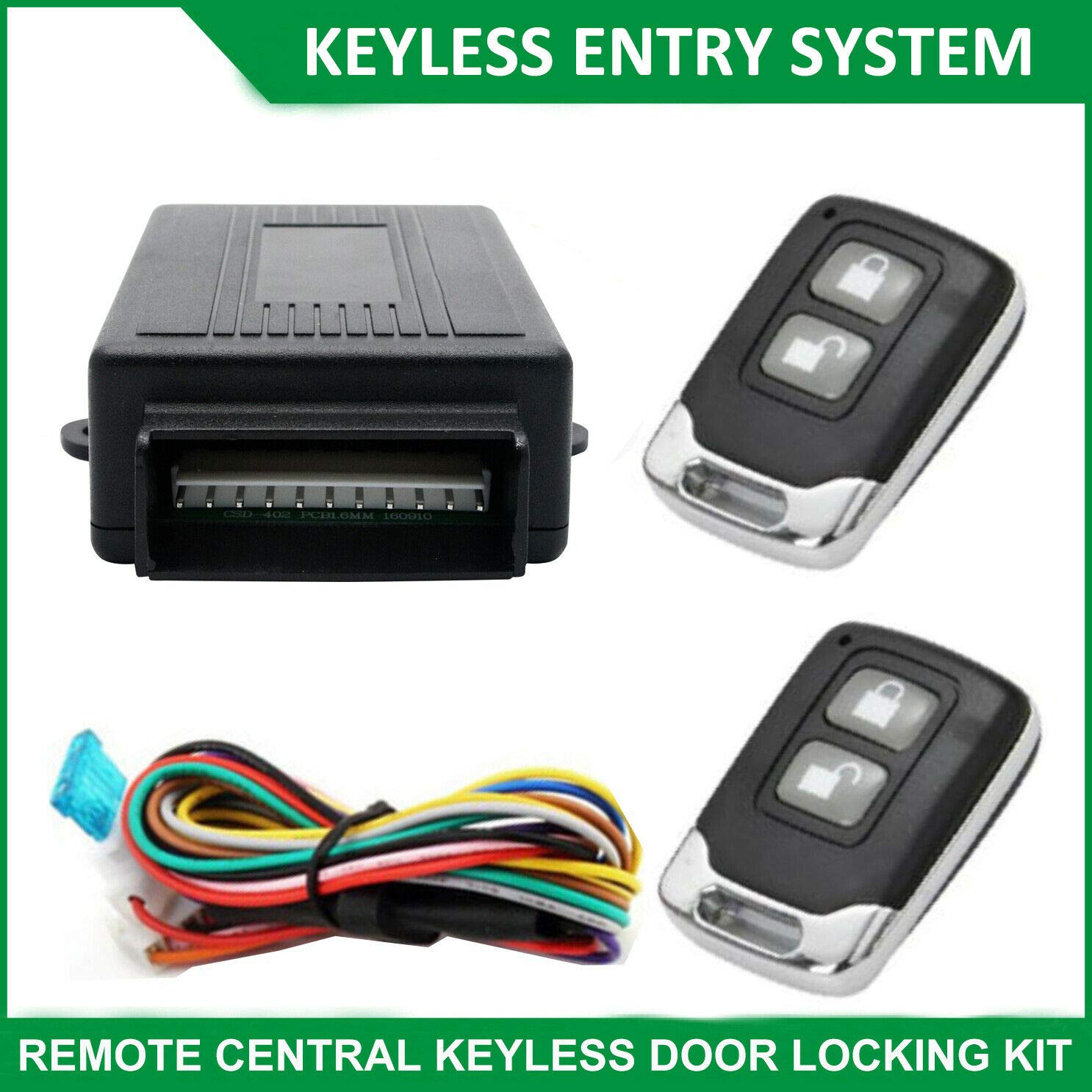 Kit Chiusura Centralizzata Auto - Con Telecomando Per Keyless Entry - Foto 11
