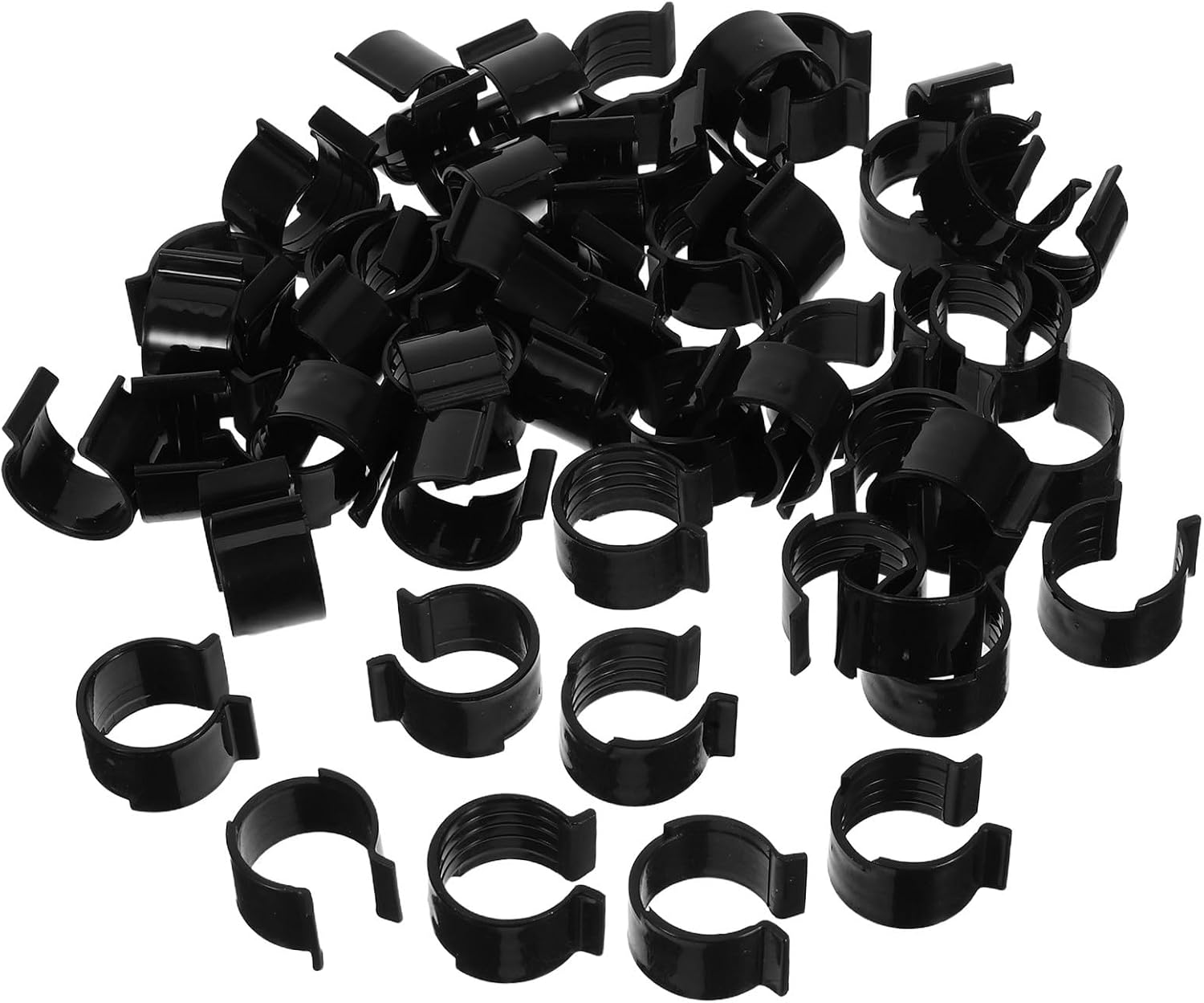50pcs Plastic Pump Lock Clips for Cosmetic Bottles, Leakproof and Sturdy Plastic Buckles Easy Installation and Precision Design, for Shampoo, Lotion, and Makeup Remover Bottles