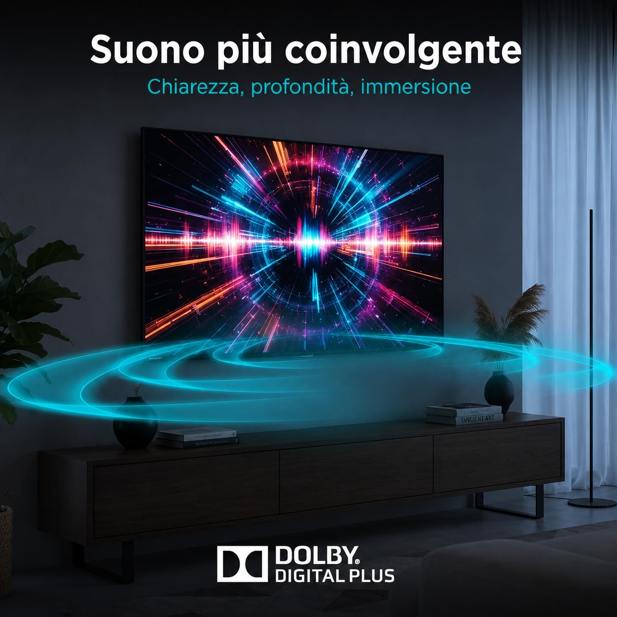 Nilait Prisma 32 Pollici Smart TV LED FHD, WebOS, HDR, WiFi, Controllo Vocale, Televisore Intelligente Compatto da 32"