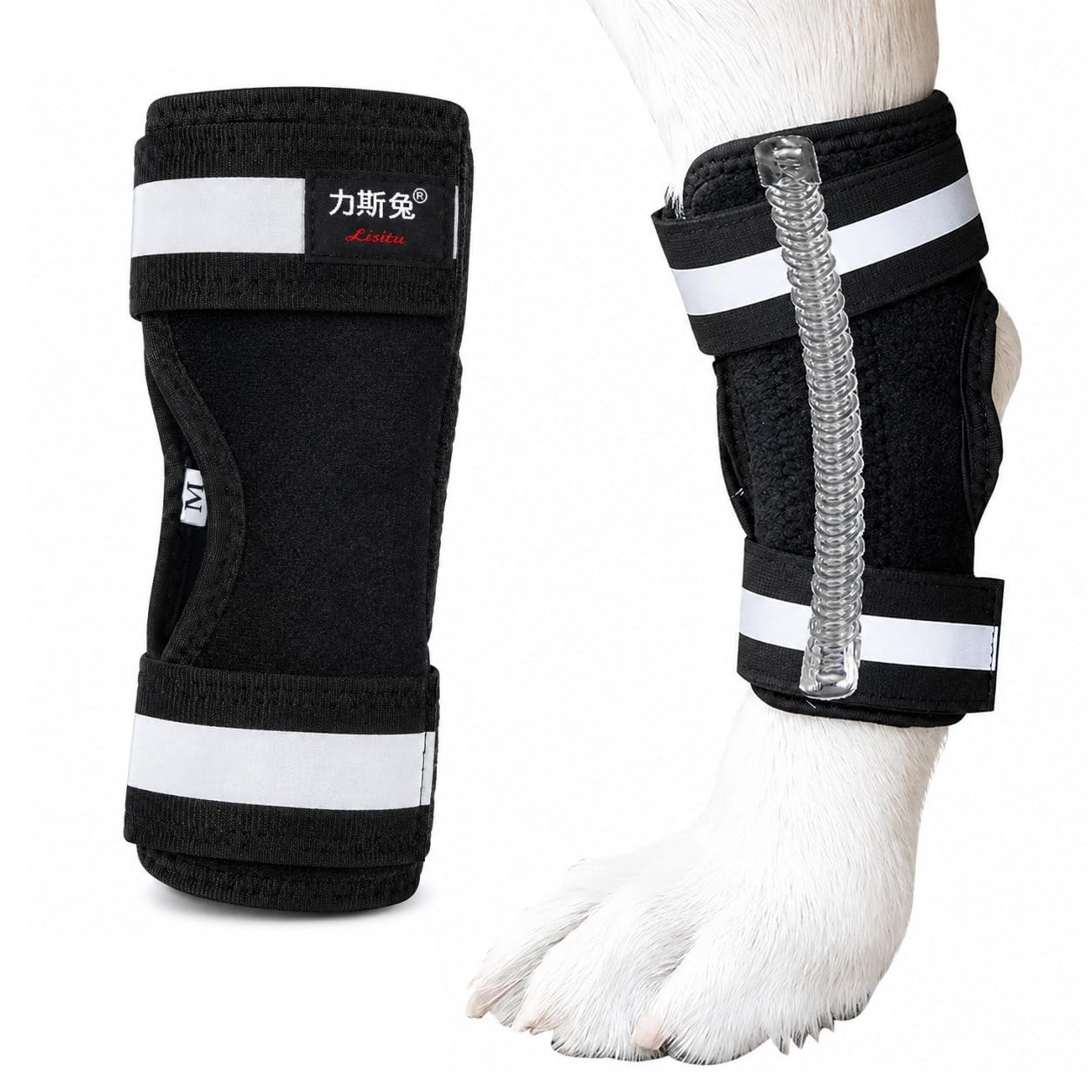 Amazon.co.jp: nikka 犬用 後ろ足 サポーター 特殊バネ内蔵 両サイド