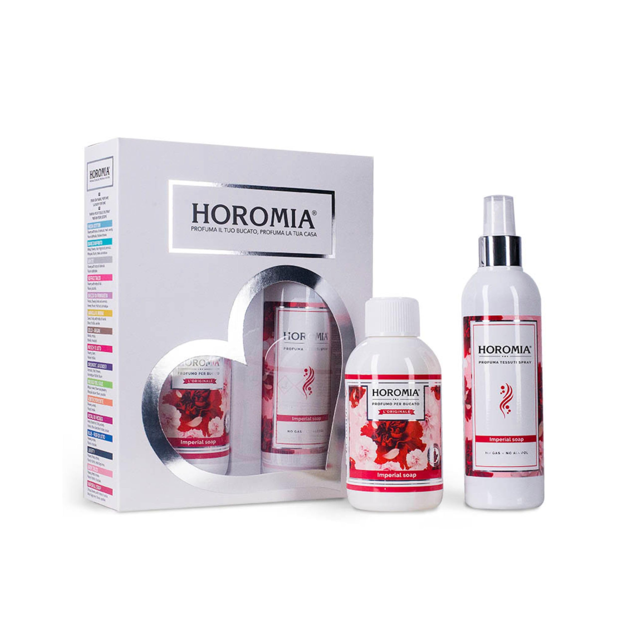 HOROMIA Horotwins Wäscheparfum 250 ml und Deo-Spray 250 ml – Geschenkverpackung Imperial Soap