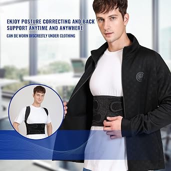 Posture Corrector for Women and Men, Adjustable Back Brace & Straightener for Scoliosis - Hunchback Correction - Back Pain/Spine Corrector/Back Support and Posture Trainer (Small)