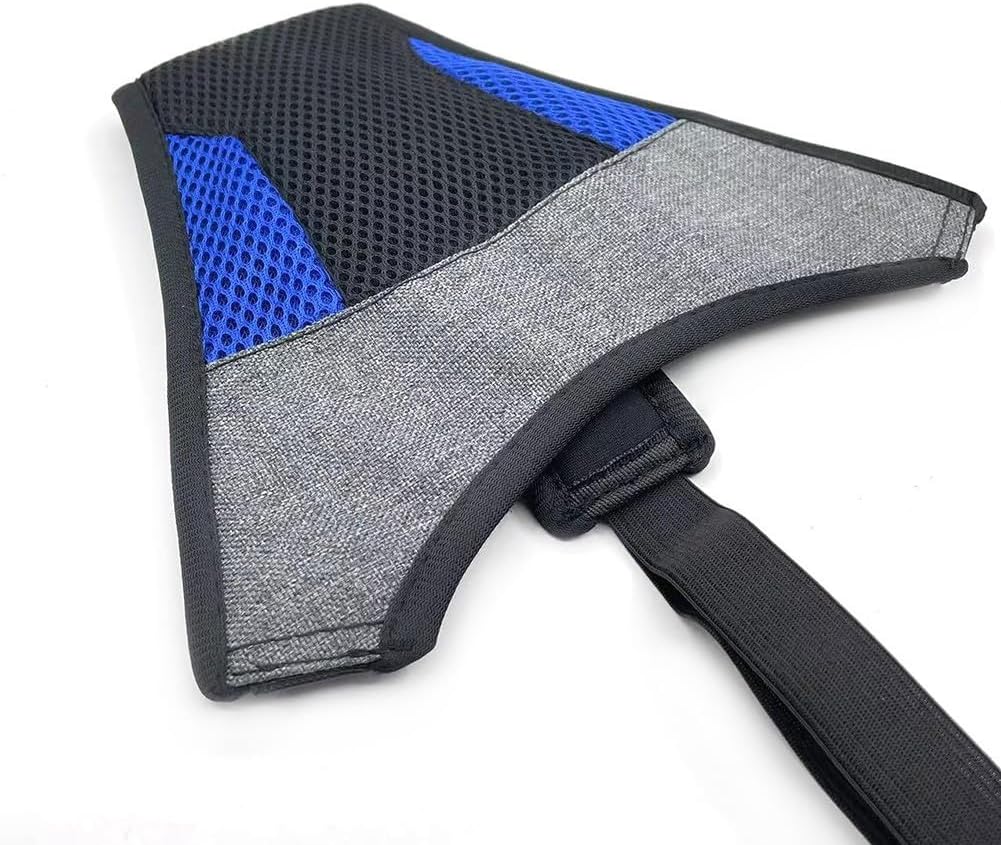 Bike Trainer Sweat Guard, Indoor Cycling Sweatband, Waterproof Oxford Cloth Net Strap with Phone Holder for Handlebar to Seatpost Mount(blue)