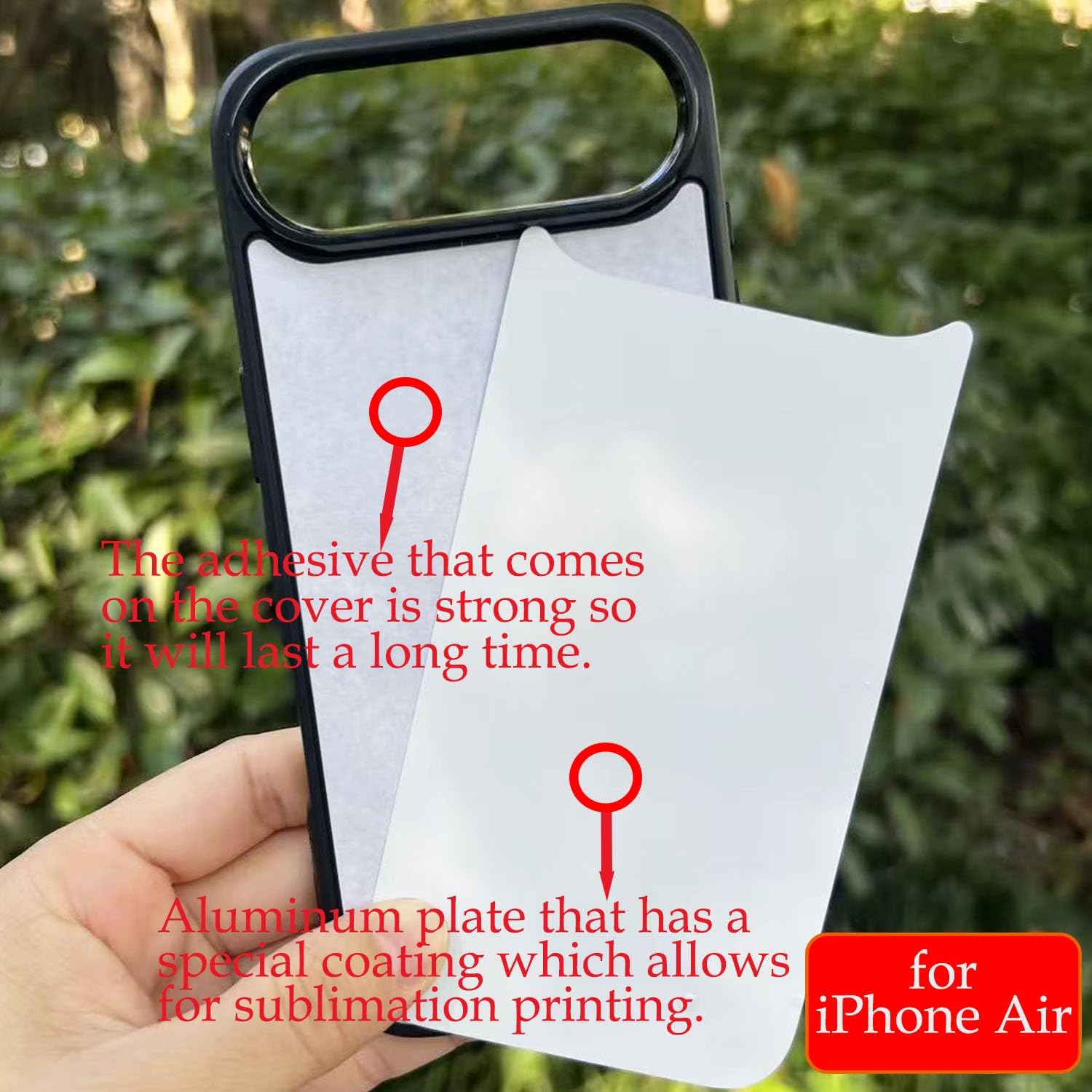 JUSTRY 10 Sets Sublimation Blanks Phone Case Bulk Covers Compatible with iPhone Air, Easy to Sublimate, 2 in 1 2D DIY Case Soft Rubber Cover + Inserts Matte Wholesale Pack