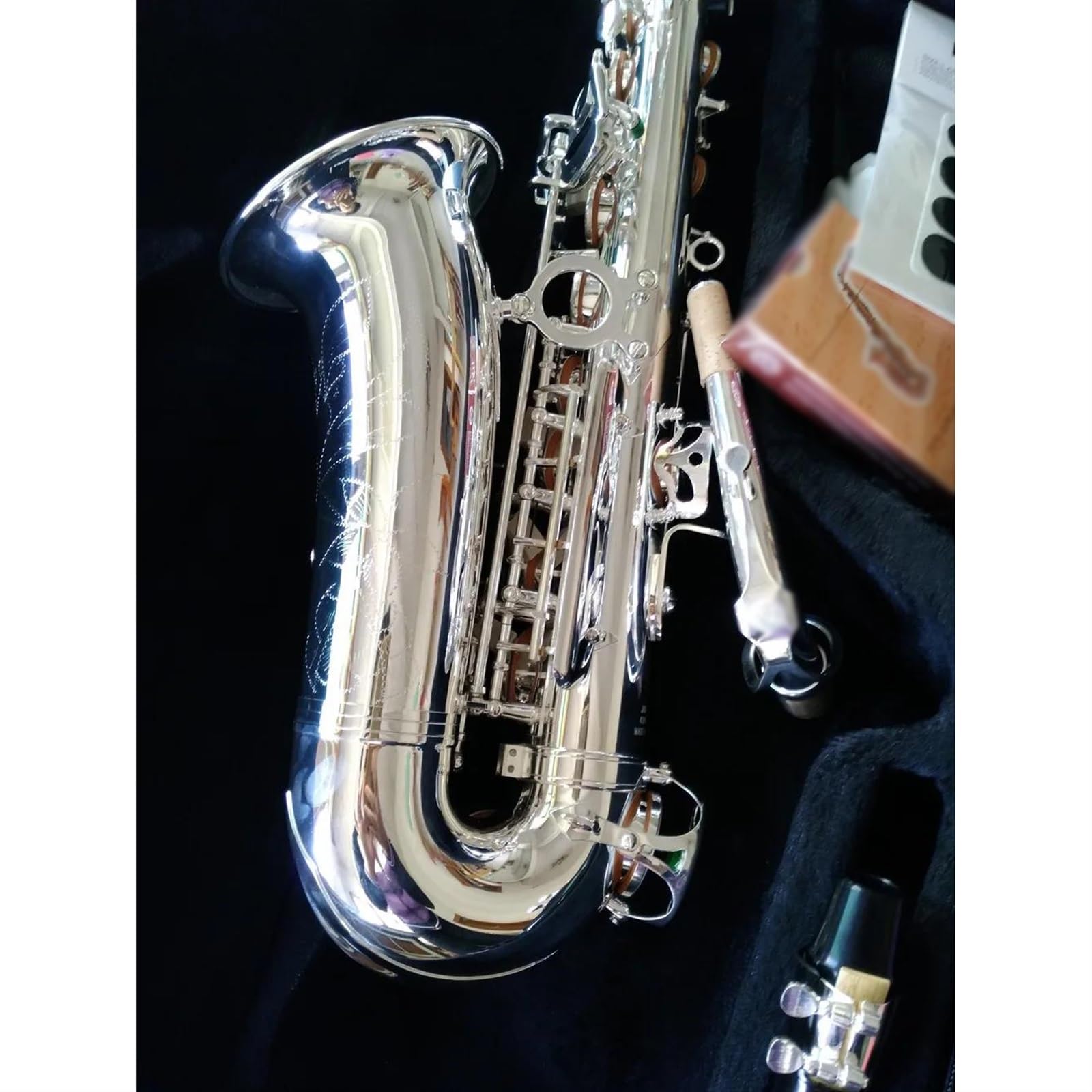 Saksofon Altowy Posrebrzane Instrumenty Muzyczne E Płaski Saksofon Z Futerałem Professional profesjonalny Saksofon