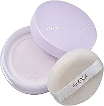 excel EX04 Extra Rich Serum-In Powder, Shimmer Lavender, Transparency, Glow, Glossy Skin, Puff Petite Pla, Cosmetics, Lavender, Amino Acids, Ceramide, Vitamin, Skin Correction