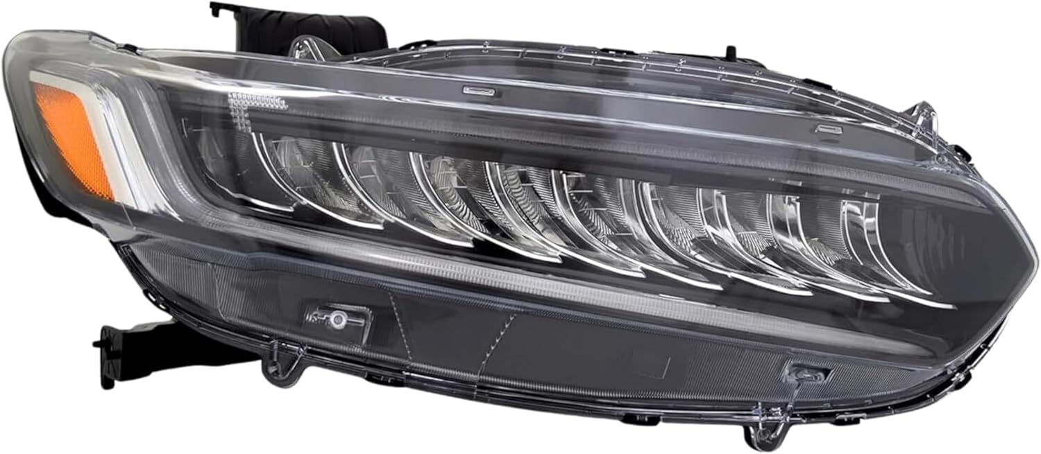Full LED Headlight Assembly Replacement for Honda 2021 2022 Accord Sport CAPA Certified Headlamp with Bulbs and DRL, Right/Passenger Side, Fits: 33100-TVA-A42