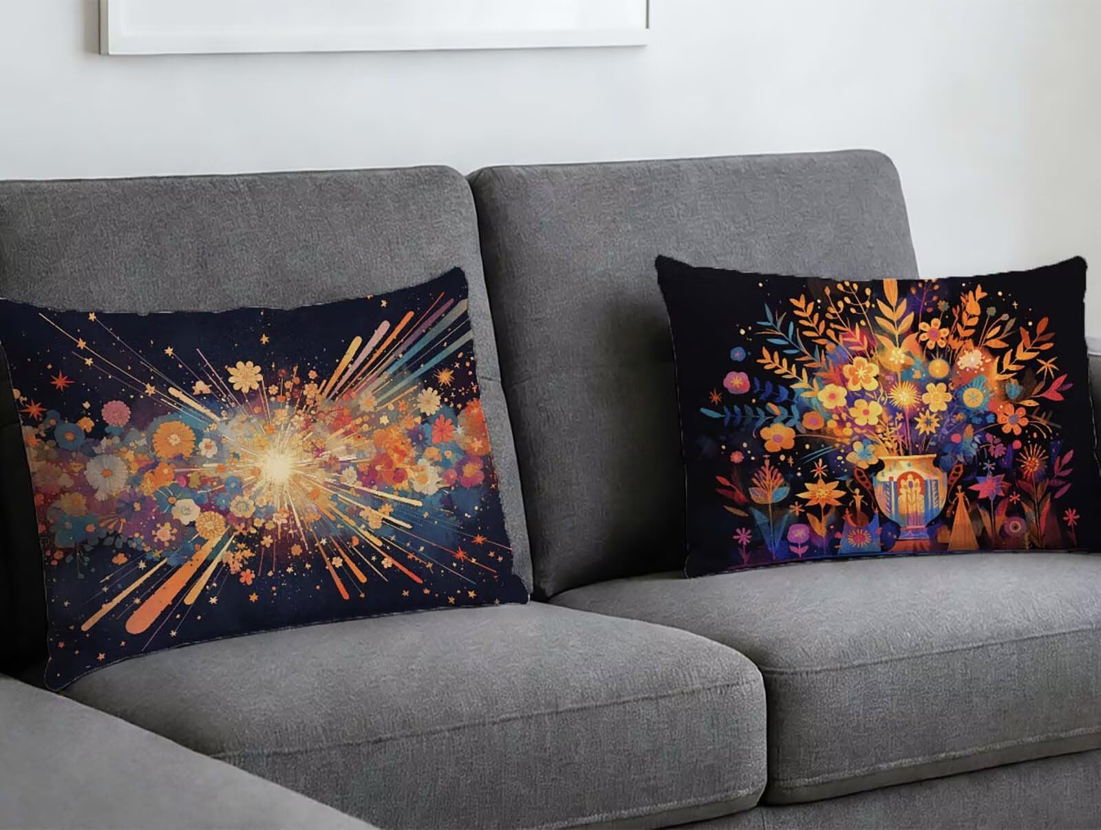 Coussin feuille en velours 60x80 : créez un cocon de douceur dans votre salon