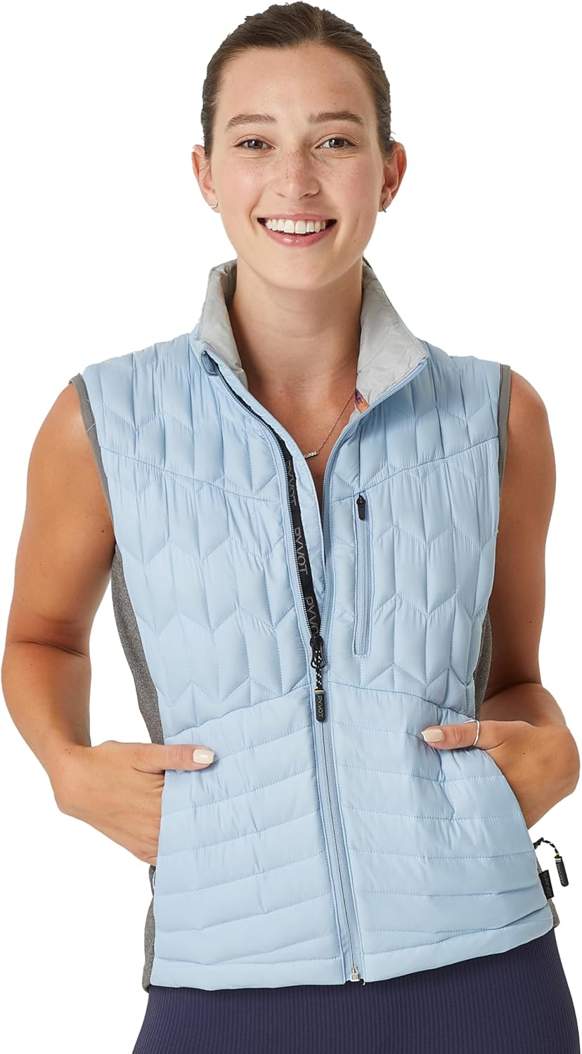 PYVOT Women’s Spark Weighted Quilted Vest, Weighted Blanket Inspired Clothing for Sensory Issues