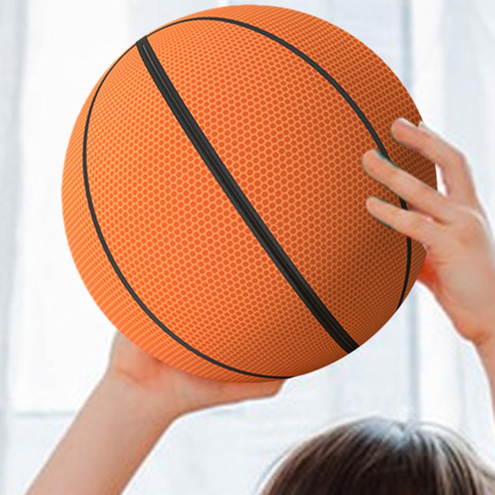 Esoes Silent Basketball – Leiser Trainingsball Mit Schaumstoff & PU-Bezug, Geräuschlos Für Zuhause, Größe 5, 21 Cm Esoes Silent Basketball – Leiser Trainingsball Mit Schaumstoff & PU-Bezug, Geräuschlos Für Zuhause, Größe 5, 21 Cm