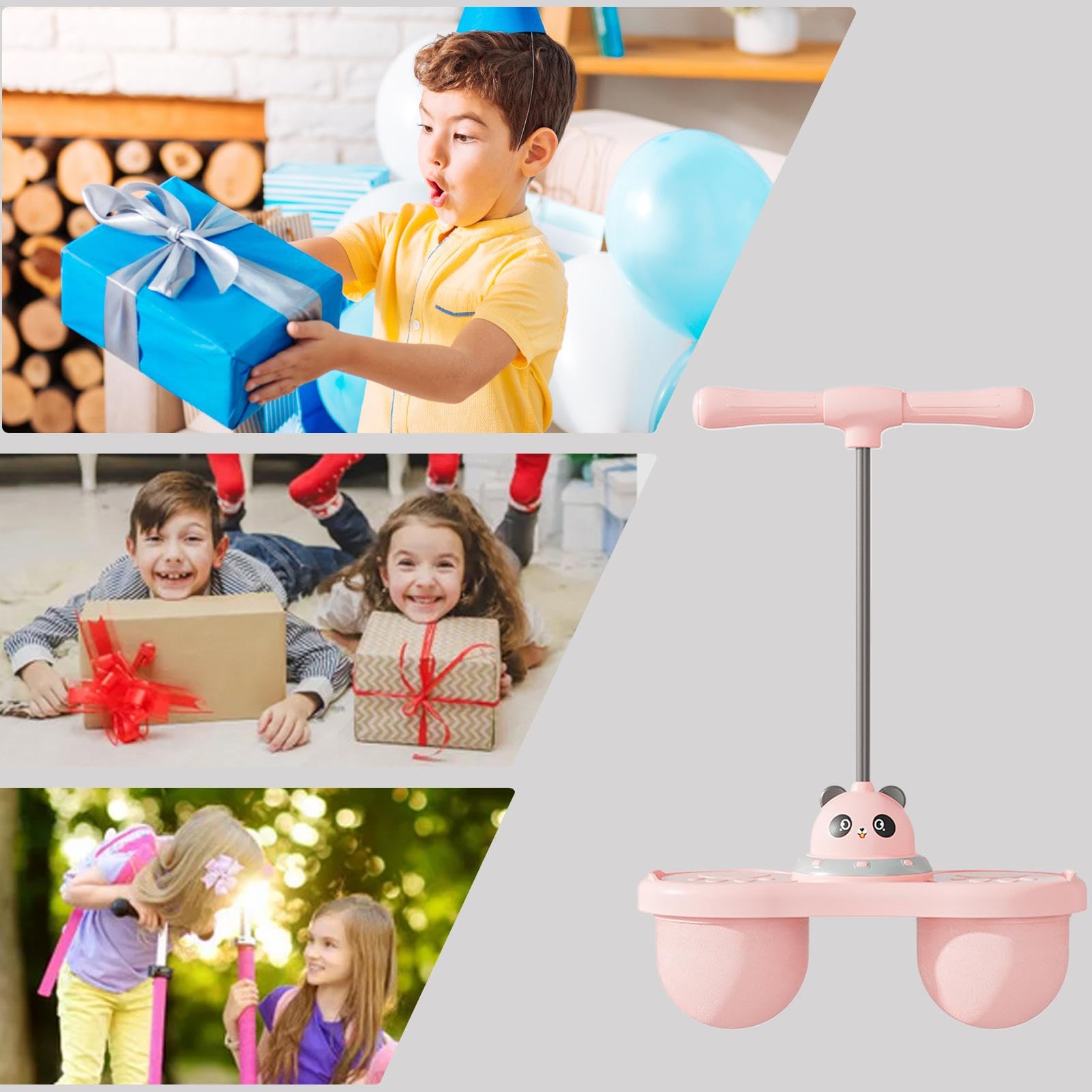 Balans Bounce Ball, Fun Balance Board Jumper, 14,37 x 5,71 x 24,02 cala zabawka o wysokim skoku z pompą powietrza, ekscytująca sportowa jazda na grze dla dzieci w wieku 6+, wewnątrz i na zewnątrz