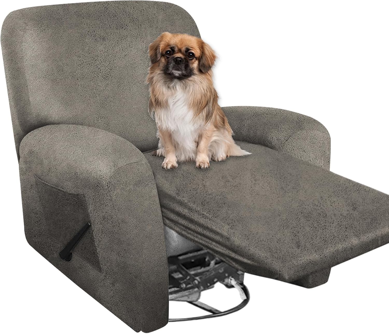 ANARACHON Heavy Duty Recliner Chair Covers Leather Like, 4