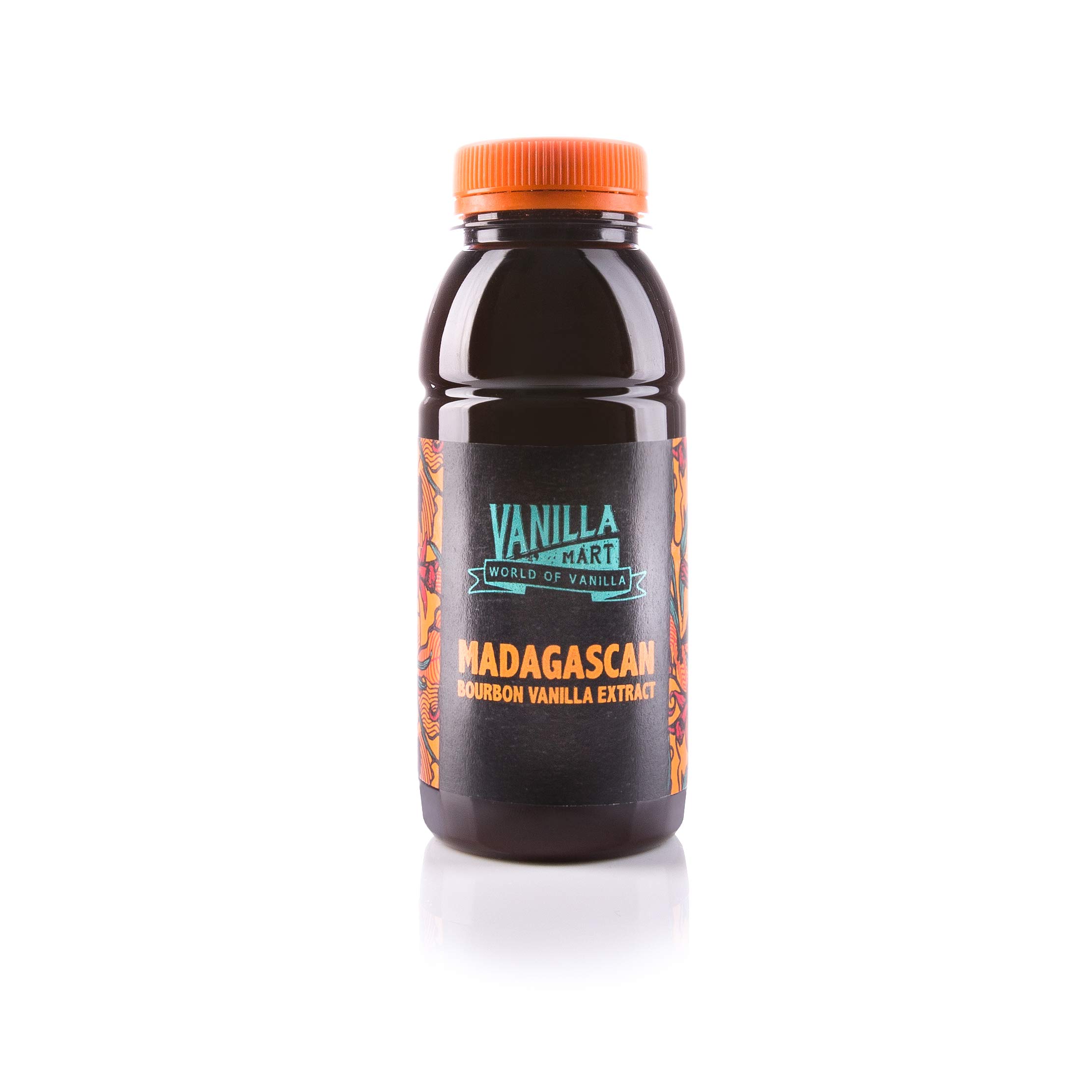 Vanilla Mart Madagascan Bourbon Vanilla Extract for Baking Cold Extraction Single Strength (250ml)