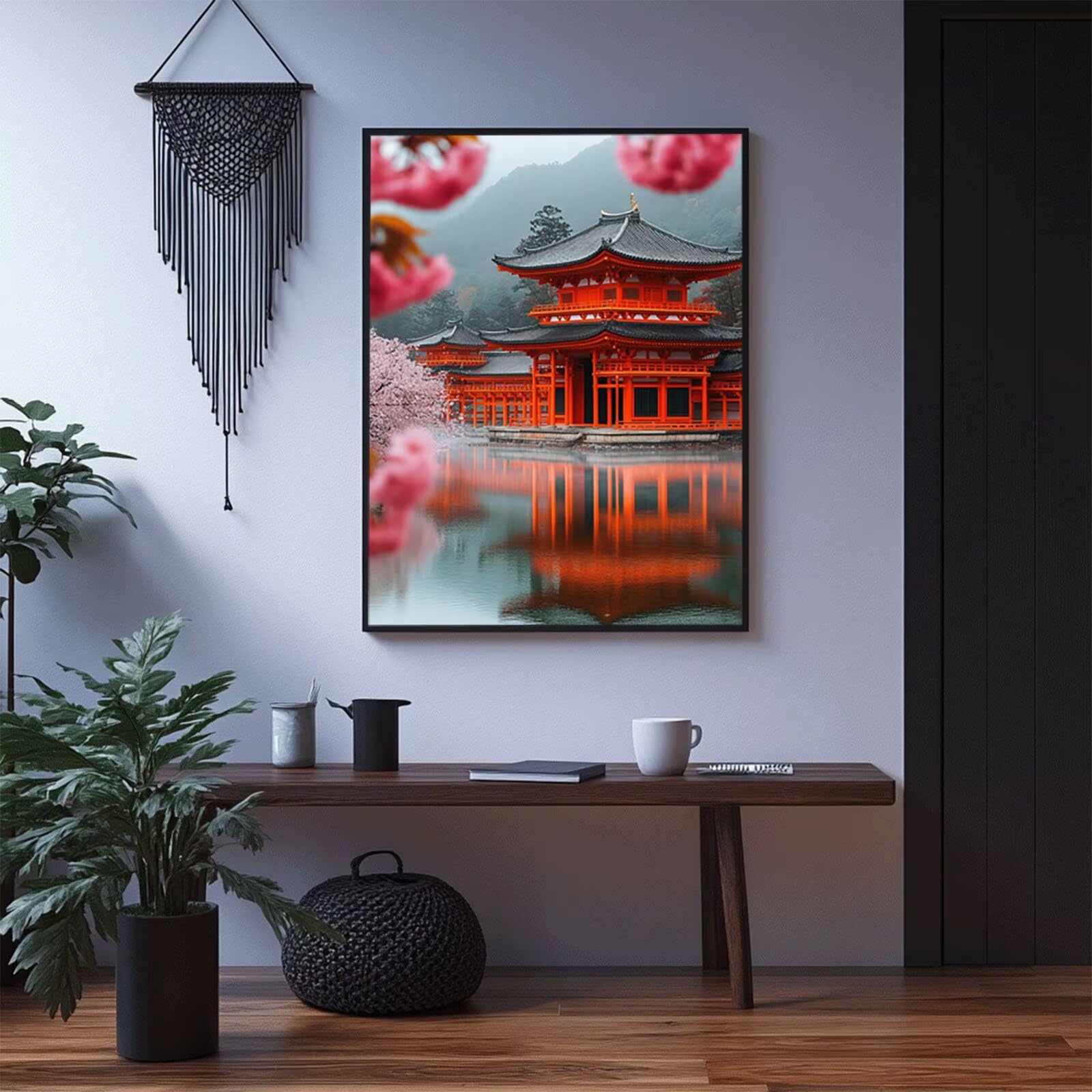 Diamond Painting Architektur Diamant Malen Nach Zahlen 80 x 60CM ZXSH9966 | Diamant-Vollabdeckung Landschaft Leinwand zum Bemalen, Kreatives Deko Wohnzimmer Büro Desktop Geschenke für Frauen Mann
