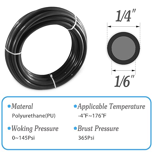 Miniatura 15 de Pneumatic Tubing 1/2"OD PU Air Tubing Pipe Hose Blue Air Compressor PU Line Hose Tube For Air Tubing Or Fluid Transfer 10 Meter 32.8 Feet
