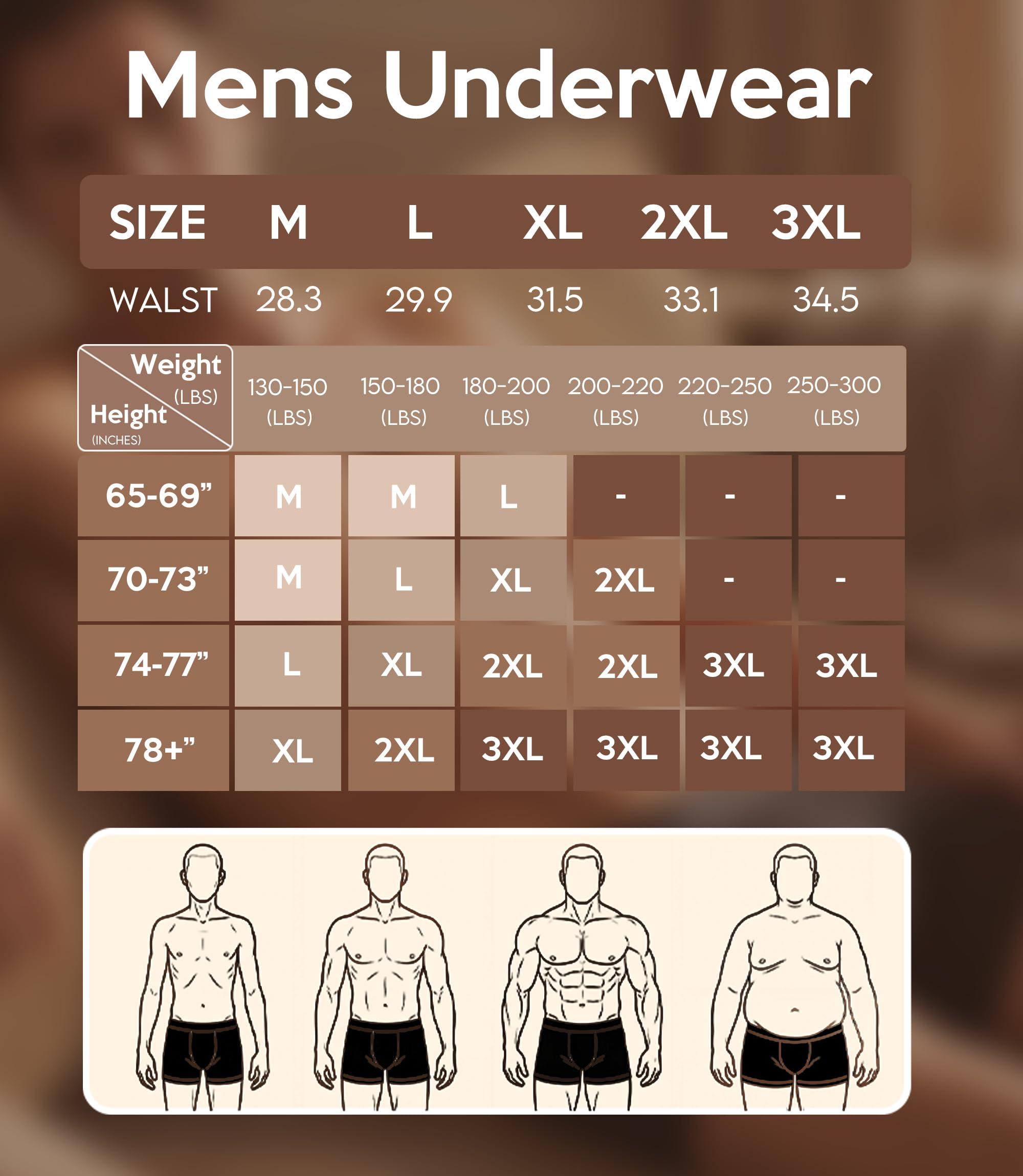 GLESTORE Boxer da Uomo Modal Mutande Boxer