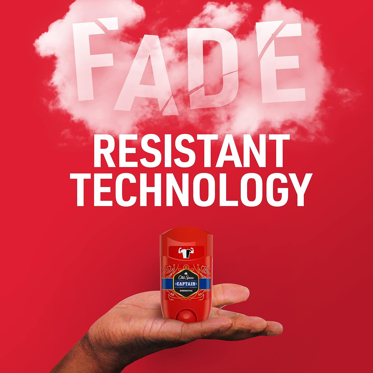 Old Spice Captain Men’s Deodorant Stick 50 ml / 1.69 fl oz, Solid Underarm Deodorant with Fresh Clean Fragrance, Daily Grooming Essential for Home, Gym, and Travel Use image 4