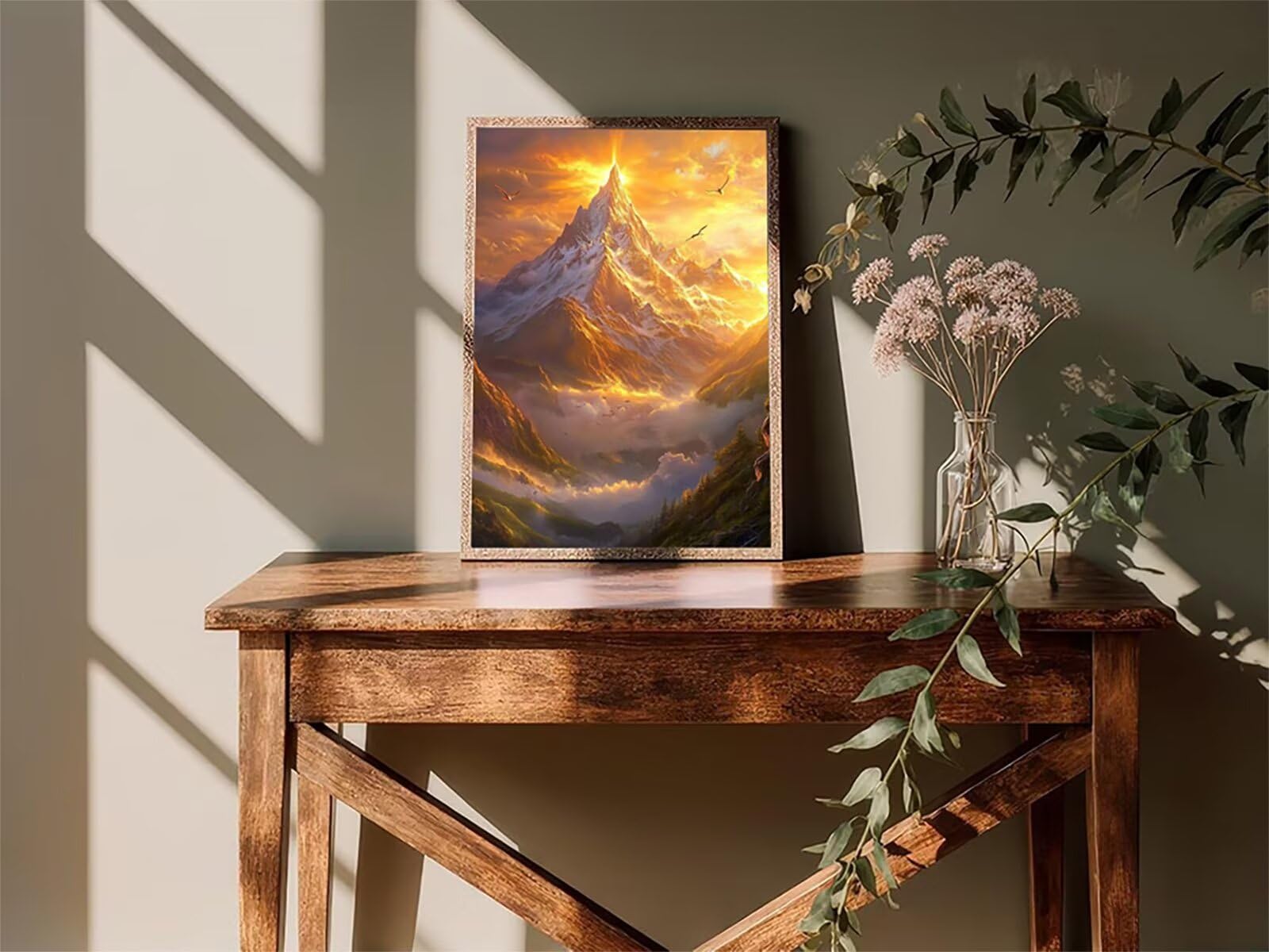 Mountain Diamond Painting kompletny zestaw dla dorosłych, 5D krajobraz diamentowy malarstwo dla dorosłych, kryształowe diamenty, kreatywne hobby koraliki obrazy na relaks, dekoracja ścienna do domu