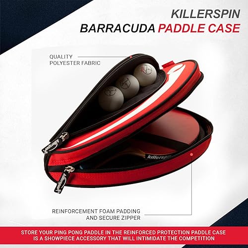 Miniatura 6 de Killerspin - Estuche de Ping Pong - Bolsa de raqueta de tenis de mesa - Equipo profesional de tenis de mesa - Estuche seguro duradero y resistente a