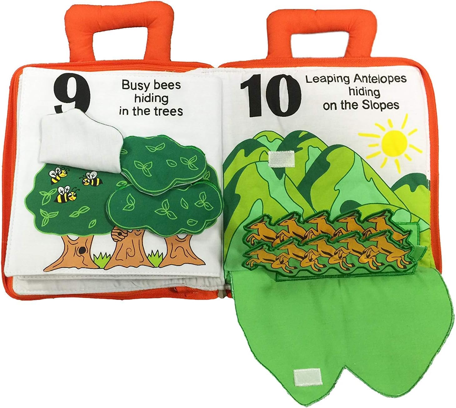 Pockets of Learning Personalized Count and Seek Child's First Counting Quiet Book Engaging Activity Busy Book for Toddlers and Children | Interactive Discover and Learn | Sensory Educational Toy