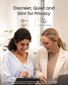 eufy Security Heated Breast Pump Hands-Free E20, Wearable with Innovative HeatFlow, 3 Heat Levels, Optimized Rhythm via App, 300 mmHg Strong Suction, Leakproof, Ultra-Slim and Quiet for in-Bra Use