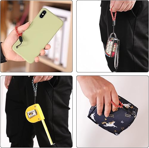 Miniatura 6 de cobee Correa de muñeca pequeña, 4.72 pulgadas para ajustar el dedo para el cuello, correa de mano de nailon, cordón portátil para el dedo