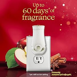 Glade PlugIns Refills Air Freshener, Warm Apple & Spices, Scented and Essential Oils for Home and Bathroom, 0.67 Fl Oz, 5 Count