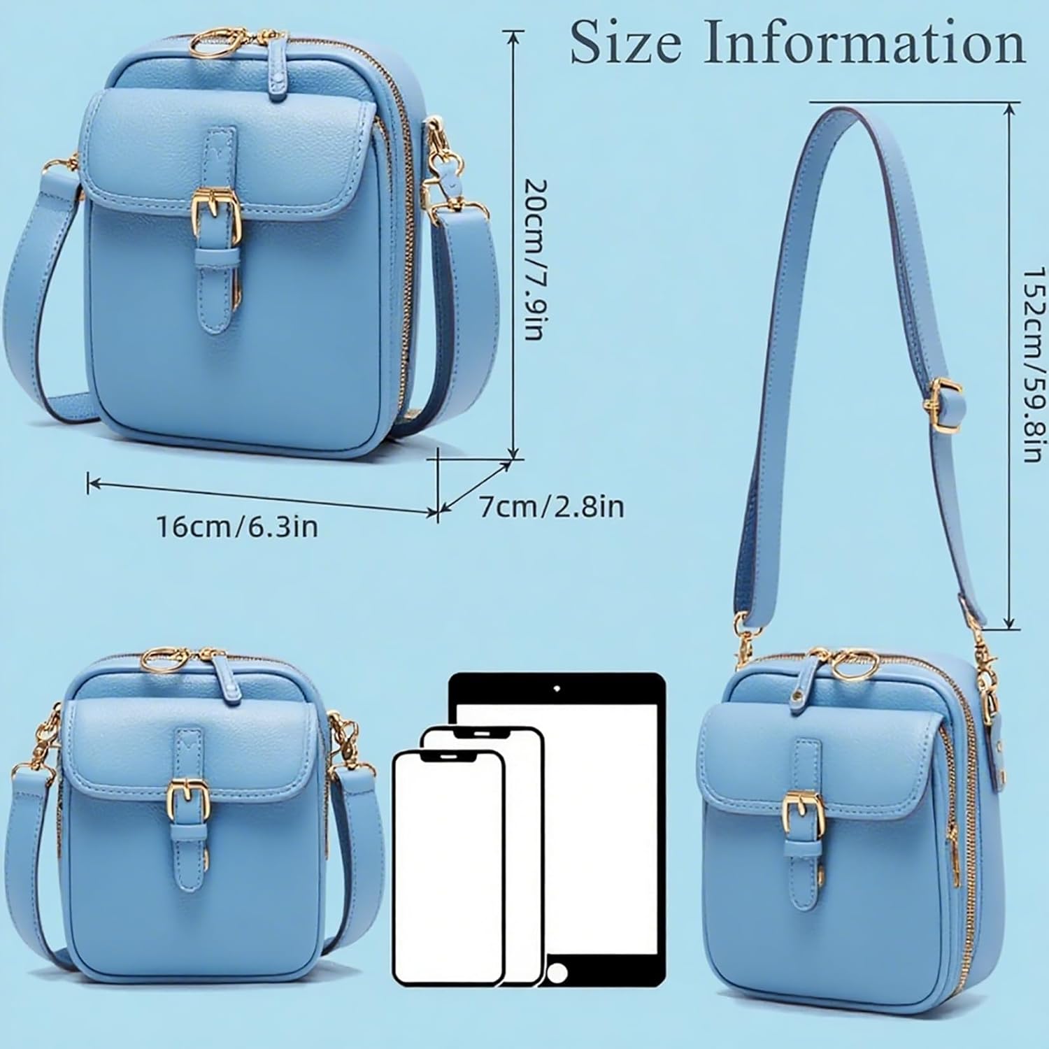 Vintage Messenger Bag Leather Crossbody Bags for Women Men Small Anti Theft Cross Body Shoulder Purse with Card Slots