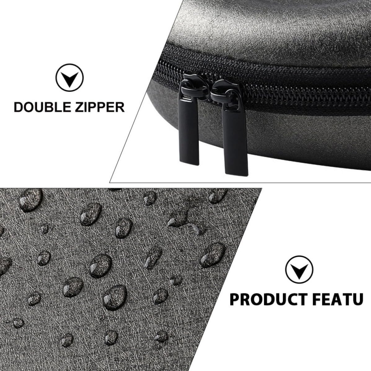 Gadpiparty Estuche Portátil para Auriculares Inalámbricos Doble Espacio de Almacenamiento y Protección contra Salpicaduras, Compatible Modelos 3D para Actividades al Aire Libre