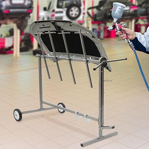 Miniatura 6 de Soporte de pintura corporal para automóvil, moderno soporte de parachoques ajustable, herramienta de reparación para capó de puerta de automóvil,