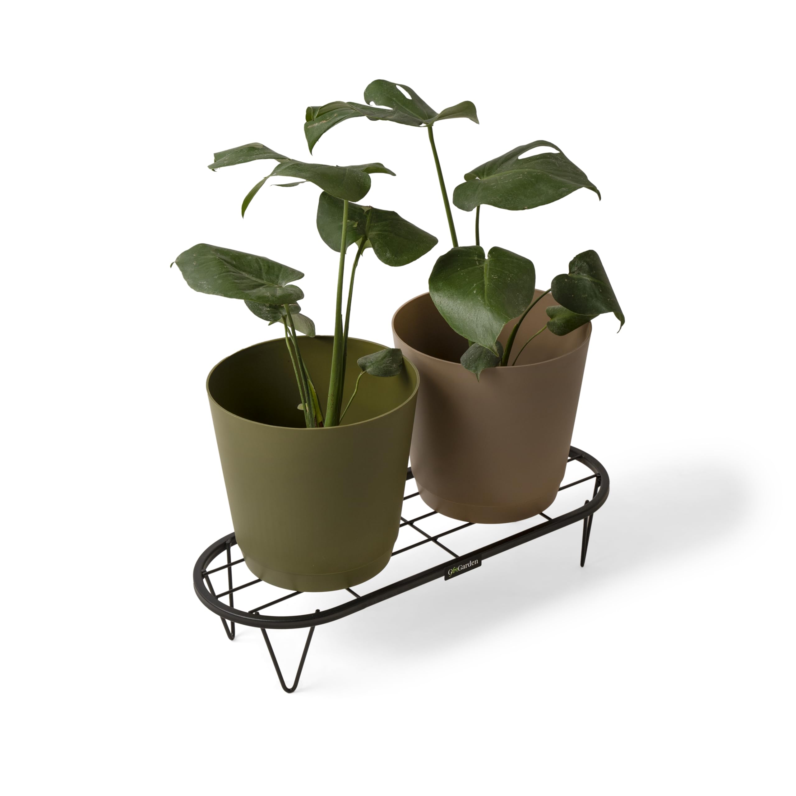 GforGarden Stadium Planter Stand - Pack of 2 - Deep Matte Black | Stands for Pots - 24 X 9 Inches. Anti-Rust Metal Plant Stand Indoor & Outdoor Gardening |Living Room, Office and Balcony (B0CVGZ6QD9) Amazon Price History, Amazon Price Tracker